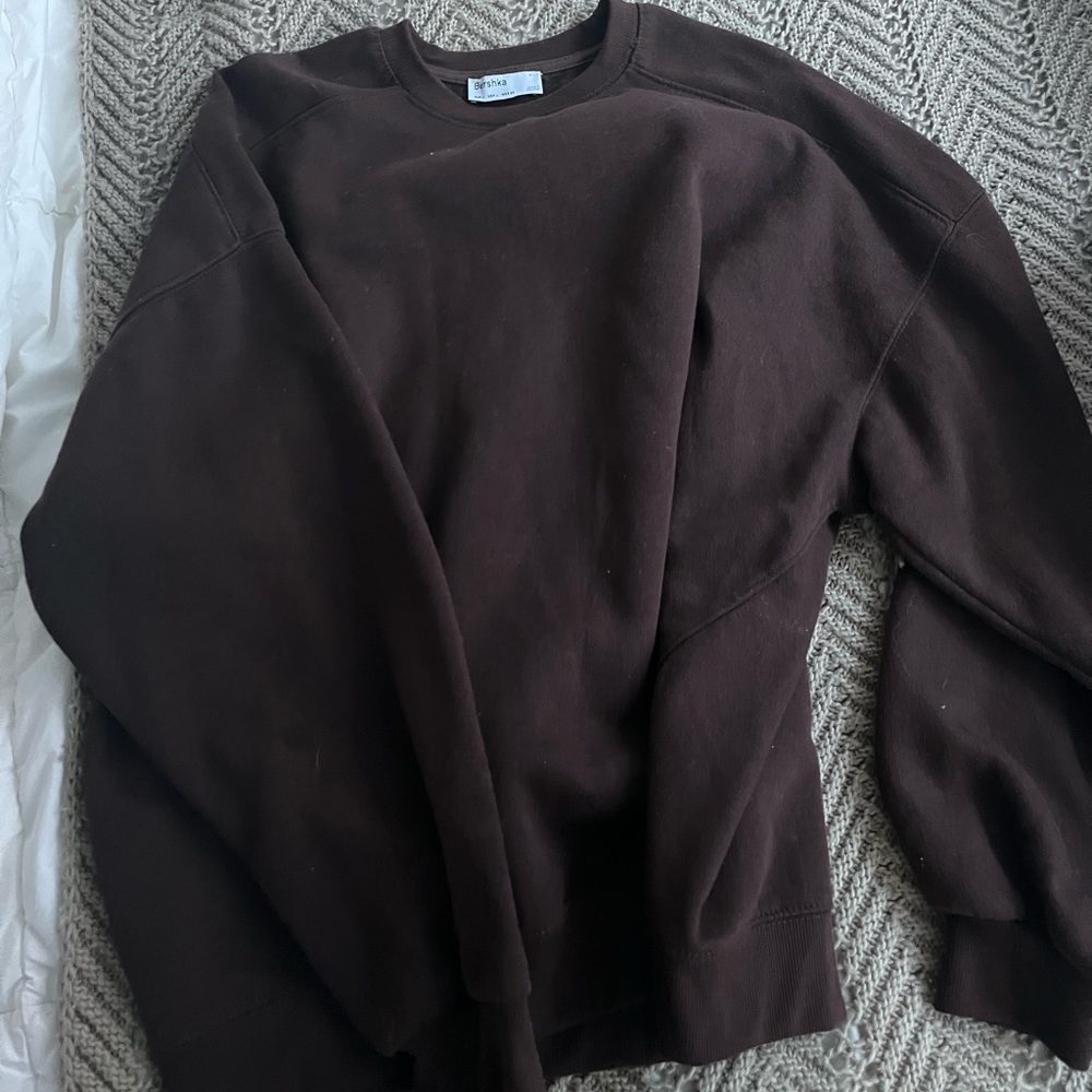 Bershka oversized brown sweater
